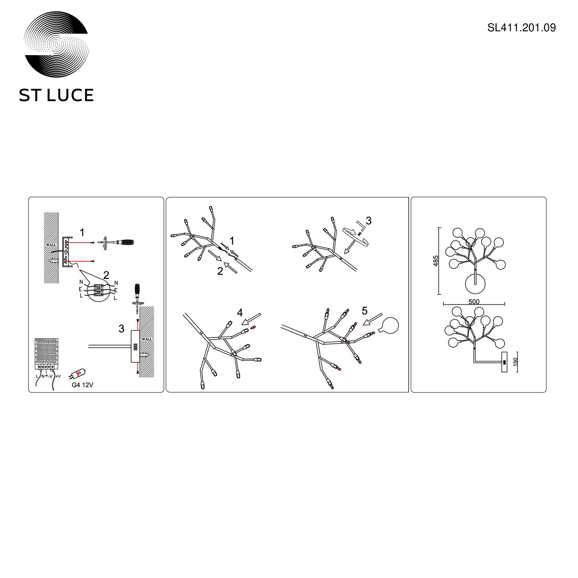 Бра настенное ST LUCE RICCARDO SL411.201.09