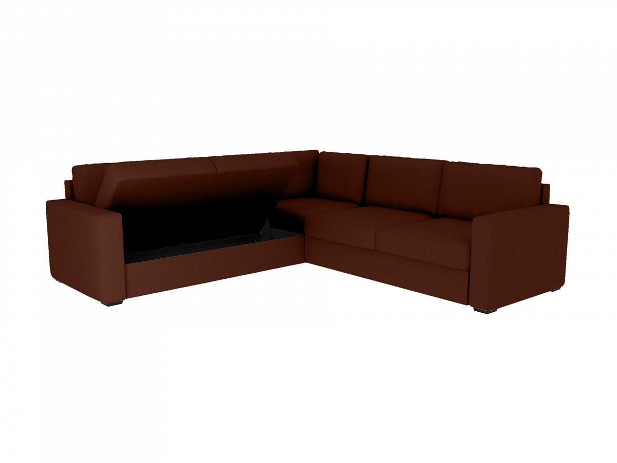 Большой угловой диван Peterhof П3 коричневый 341901