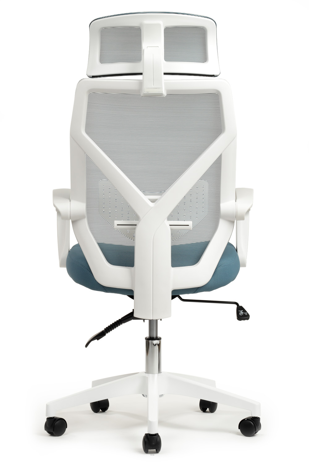 Кресло RIVA Chair OLIVER W-203AC белый пластик / синий