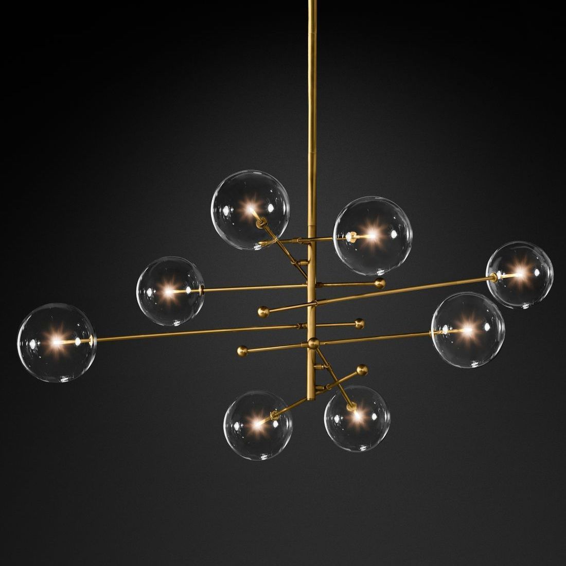 Люстра Glass Bubble Chandelier Black