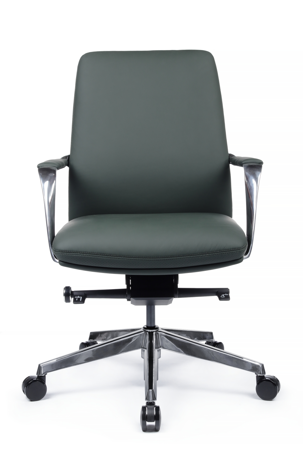 Кресло руководителя RIVA DESIGN Pablo-M B2216-1 без подголовника натуральная кожа Зеленый