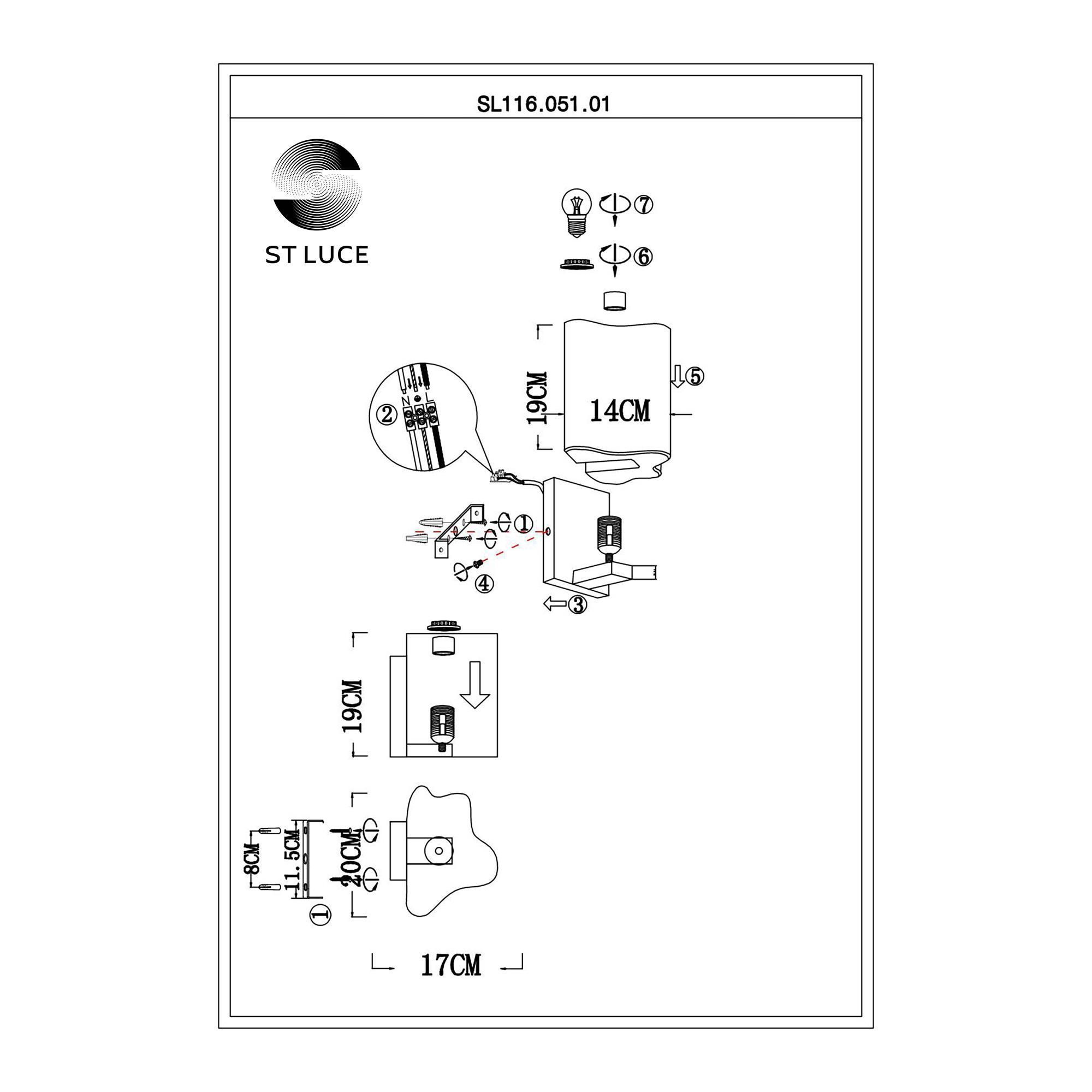Бра настенное ST LUCE ONDE SL116.051.01