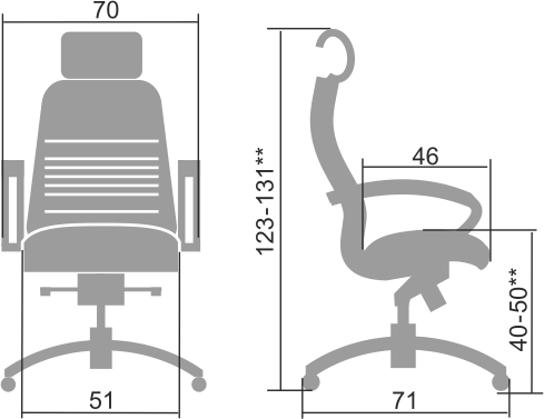 Кресло для руководителя SAMURAI KL-2.04 MPES Темно-коричневый