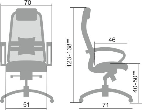 Эргономичное кресло SAMURAI SL-1.04 MPES Черный