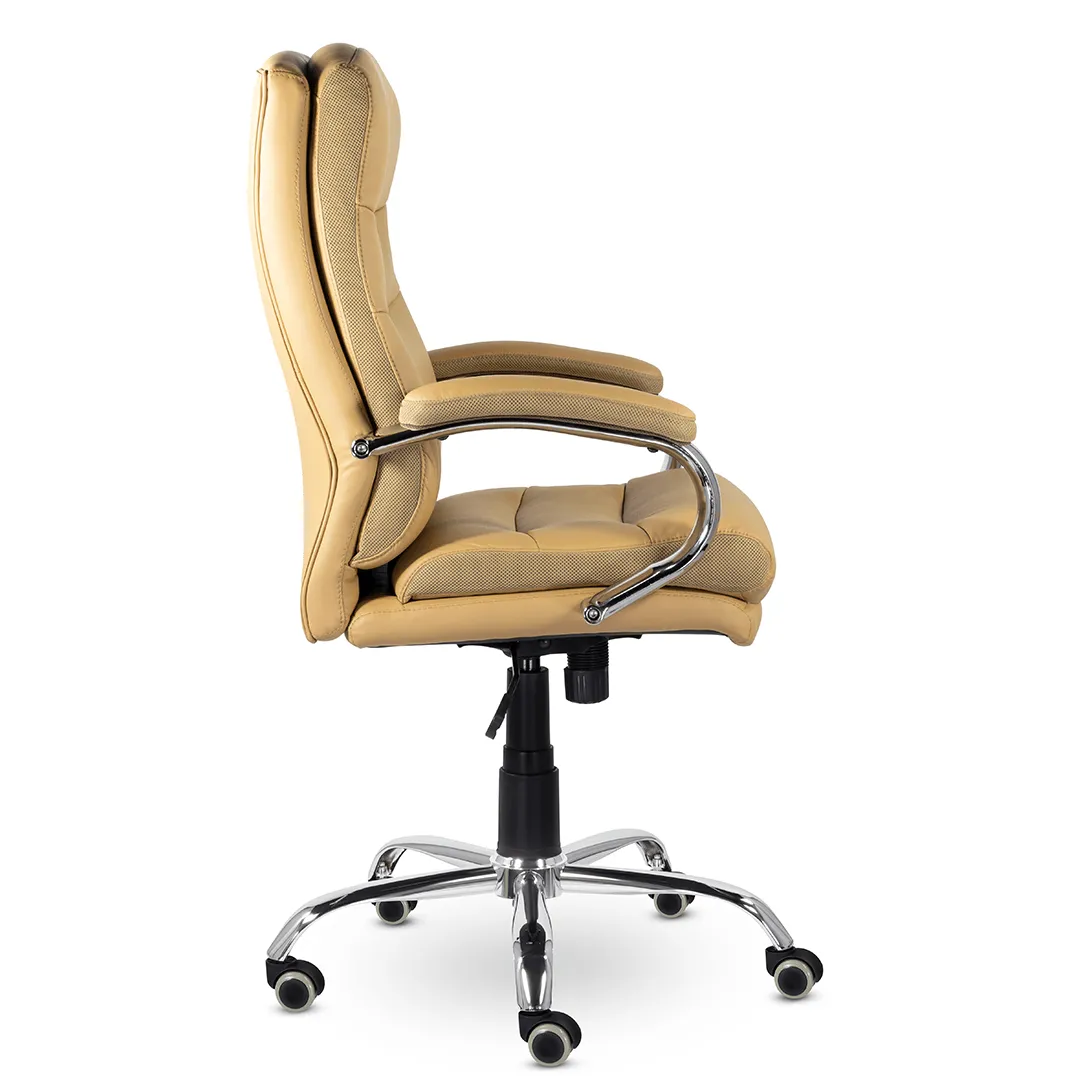 Кресло для руководителя Бруно СН-707 экокожа S светло- коричневый / хаки