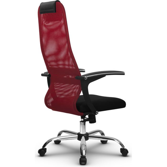 Кресло компьютерное SU-BU158-8 Ch Красный / черный