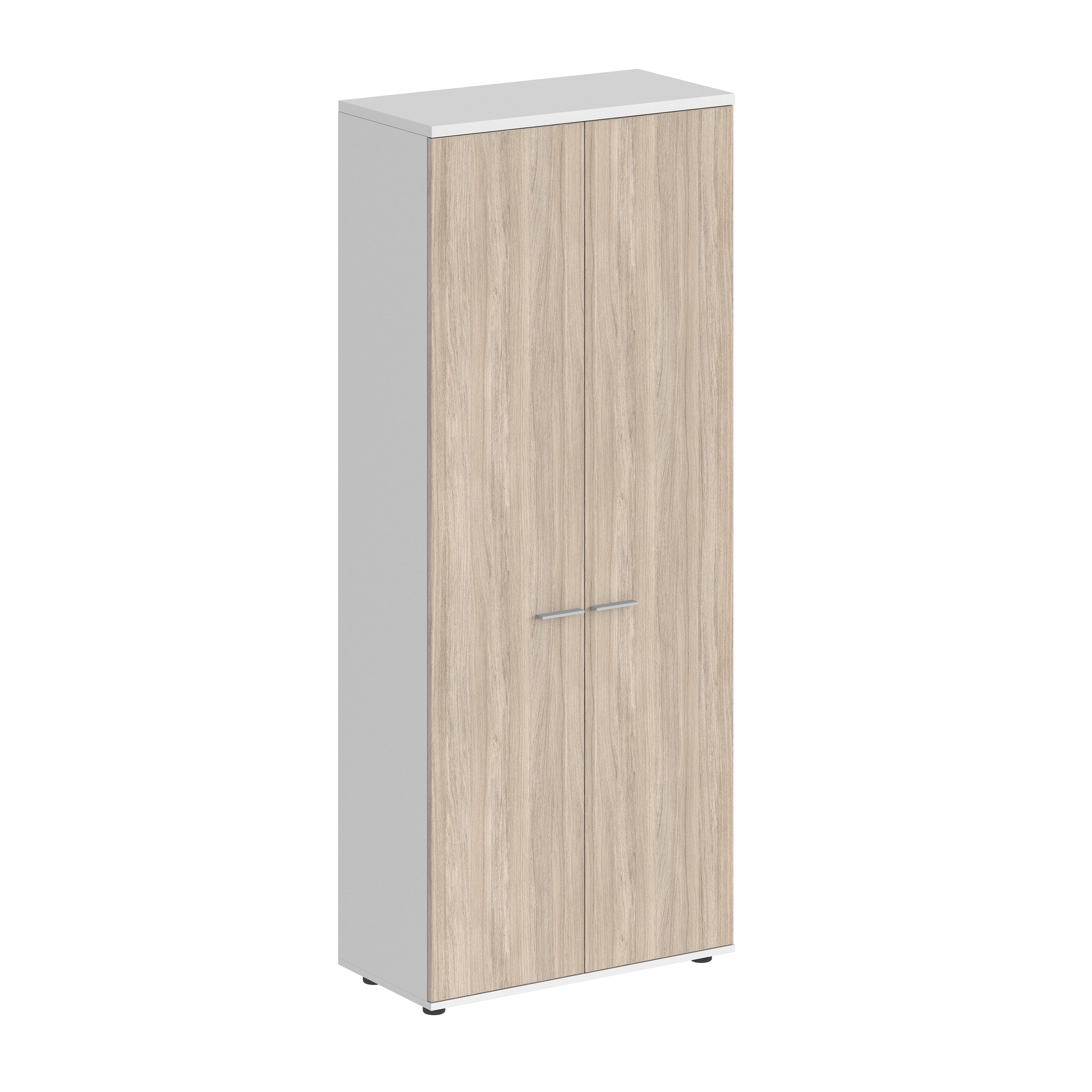 Шкаф высокий NORDEN Sigma двухдверный / задняя стенка ЛДСП (800х400х1955) SG.811.WH.OL