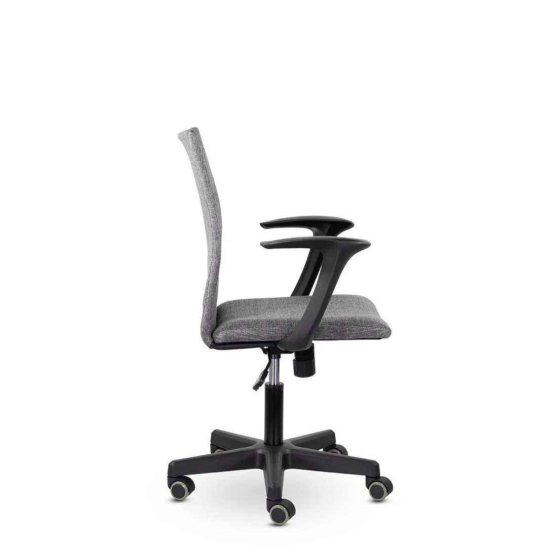 Кресло компьютерное Бэрри М-902 TG пластик ткань М серый