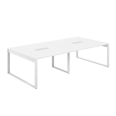 Стол для переговоров Norden Аллегро 2800х1438х750 AG.2814.WH.72.WH Белый Снег/Белый