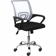 Кресло поворотное Ricci New серый сетка 80014