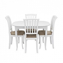 Стол и стулья (комплект) Leset Аризона 1Р + Остин Белый