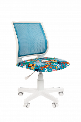 Детский компьютерный стул Chairman KIDS 112 голубой / белый