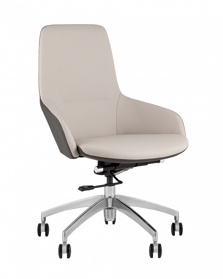 Кресло офисное TopChairs Soulo светло-серый, серый