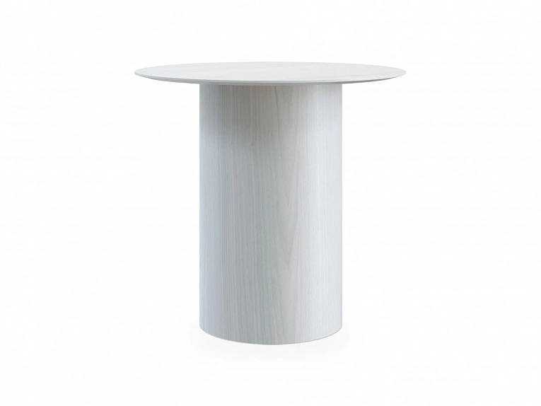 Стол обеденный OgogoHome Mono D80/D44/H75 966136 белый