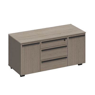 Тумба для оргтехники с замком с доводчиками Юнитекс U.RUS / У.РУС РС 264 ДЧ/ЛС