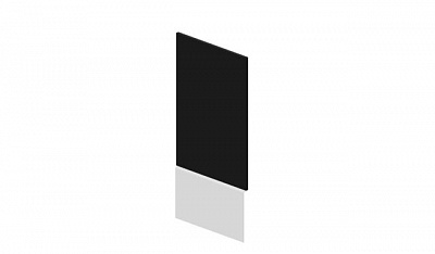 Зеркало на металлическом основании  12.3х25см Inspira (GDB) Пинабл Дизайн (Pinable Design) UAPRM12BL белый