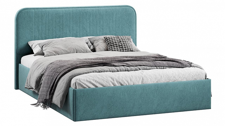 Кровать 160х200 c подъемным механизмом Тиффани микровелюр Wellmart Indigo Трия