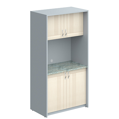 Мини-кухня Skyland SCB 120.2ML Бук Тиара / Металлик