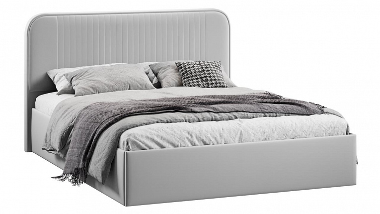 Кровать 160х200 c подъемным механизмом Тиффани велюр Confetti Silver Трия
