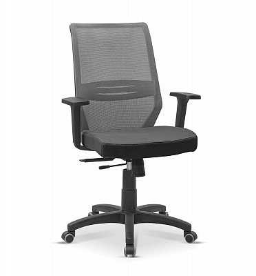 Офисное кресло Юнитекс Аэро | Aero 1D пластик 640*580 AE/A/SL/1D/B50/BA50 Серая / Серая BA50
