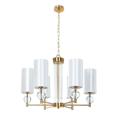 Подвесная люстра Arte Lamp MATAR коричневый, белый A4027LM-6PB
