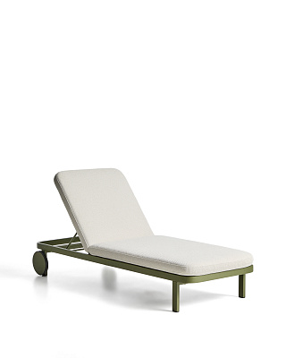 Шезлонг La forma Kionia из зеленого алюминия 482013