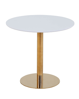 Стол обеденный круглый Толедо D80 с золотой ножкой
