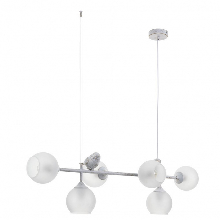 Подвесная люстра Arte Lamp GEMELLI белый, золото A2150SP-6WG