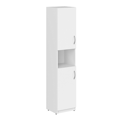 Шкаф офисный узкий 5 секций левый Skyland СИМПЛ (SIMPLE) SR-5U.4(L) Белый