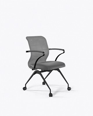 Офисное кресло МЕТТА ErgoLife S 8 M4-9K - Сетка(X2)+ЭкоКожа(Экстра) /Uh00/Wh12/K15bL(F56.W01) Серый