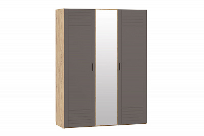 Шкаф для одежды с зеркалом Livorno Silva НМ 013.57 Х графит