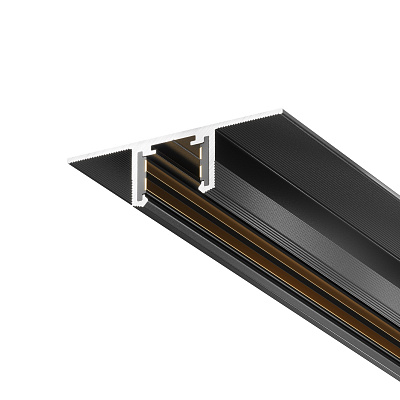 Шинопровод 1м Exility X встраиваемый под ГКЛ 12,5мм, черный Maytoni Busbar trunkings Exility X TRX239-421.12B